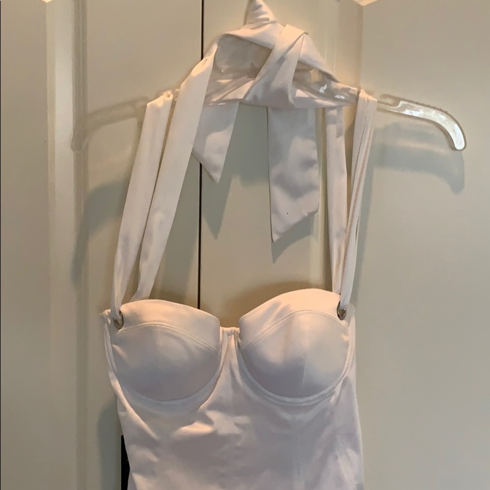 White sexy cocktail dress